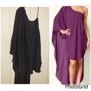 Venus One Shoulder Shaw Dress